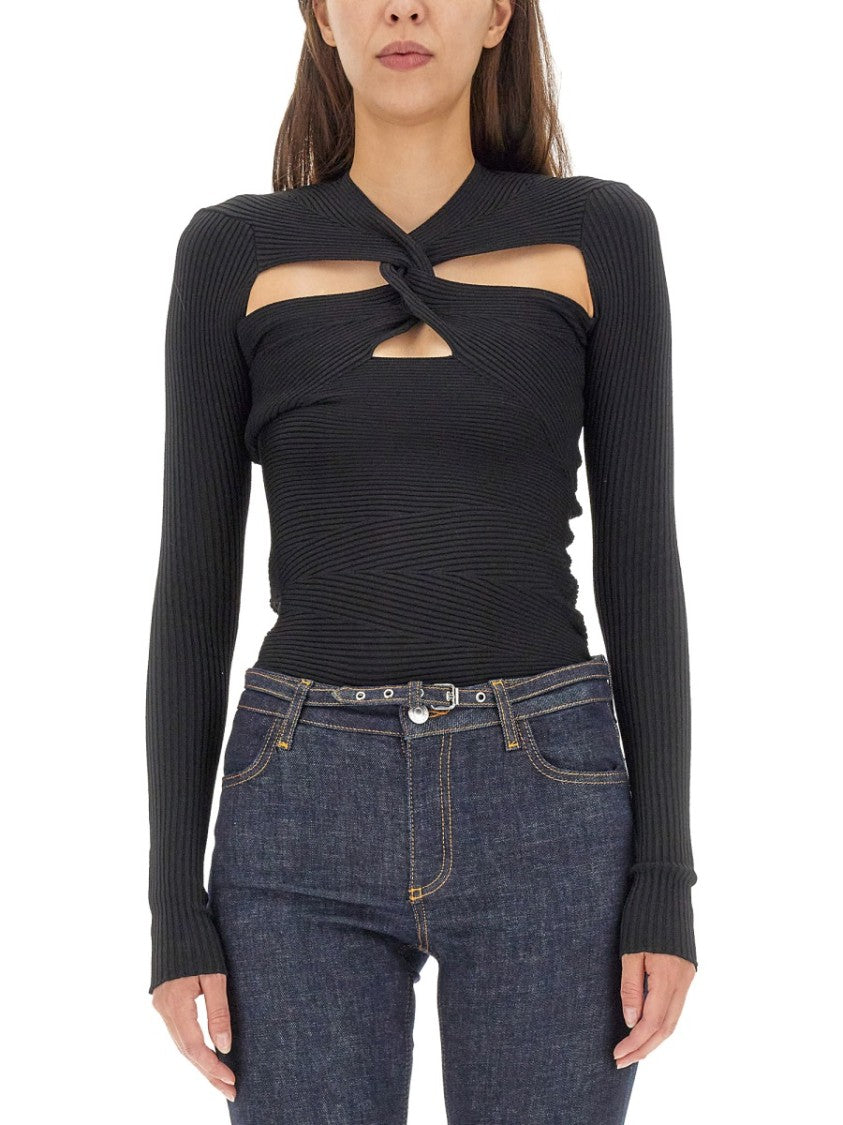 Philosophy Di Lorenzo Serafini Cut-Out Front Mesh Top
