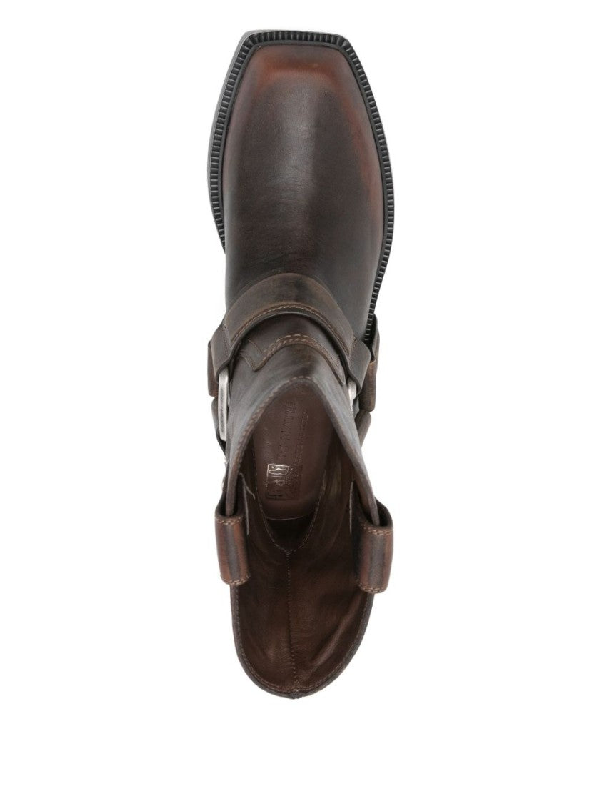 Vic Matié Silk And Nylon Blend Ankle Boots