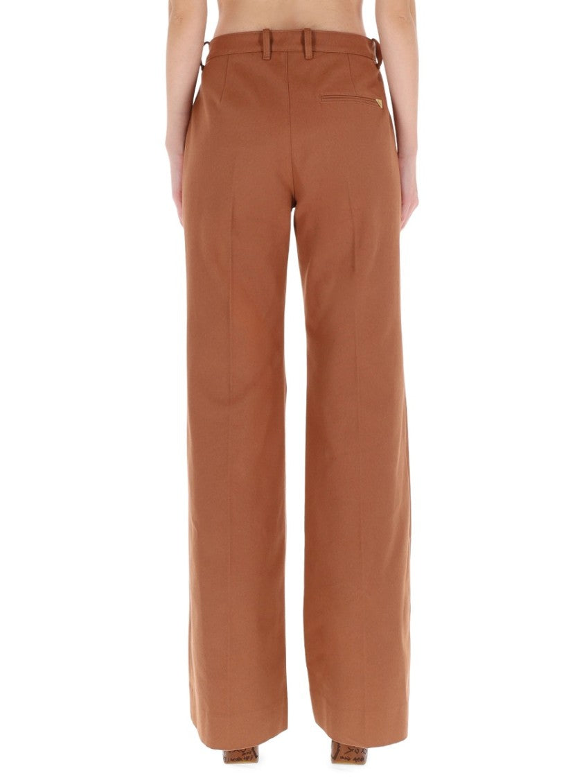 Chloé High-Waisted Flared Pants With Signature Detailing
