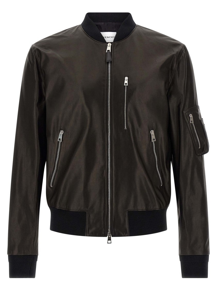Givenchy Leather Bomber Jacket