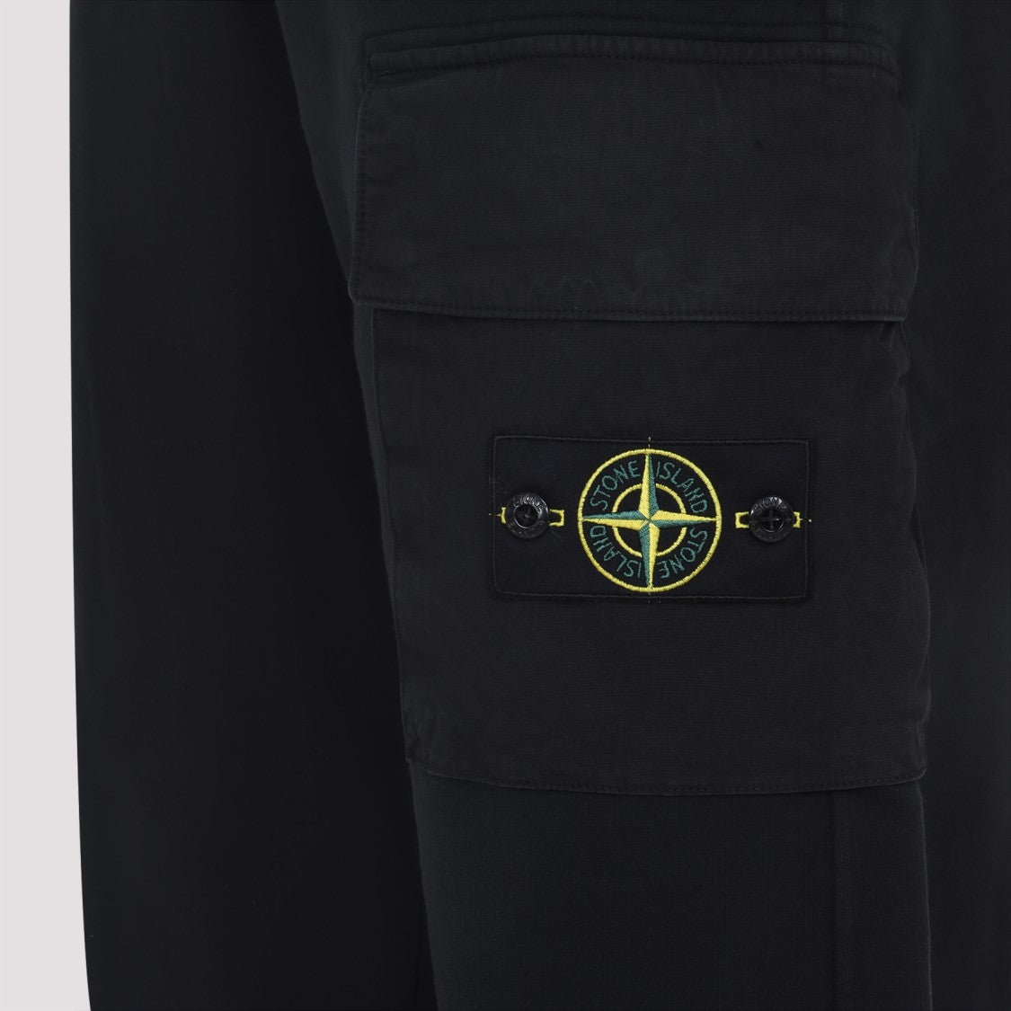 Stone Island Relaxed Fit Black Trousers