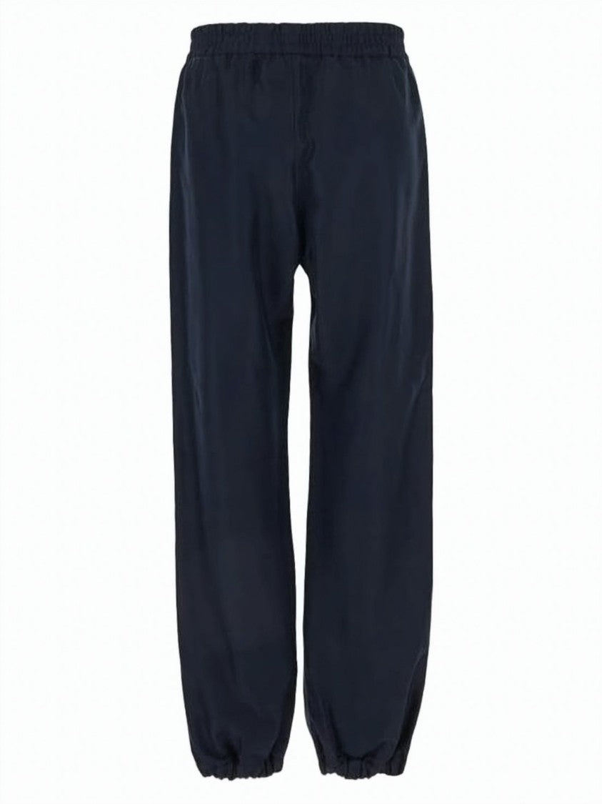 Moncler Relaxed-Fit Jogger Pants With Vertical Side Stripes