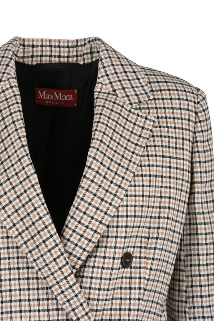 Max Mara Farnese Double-Breasted Jacket - Beige/Brown