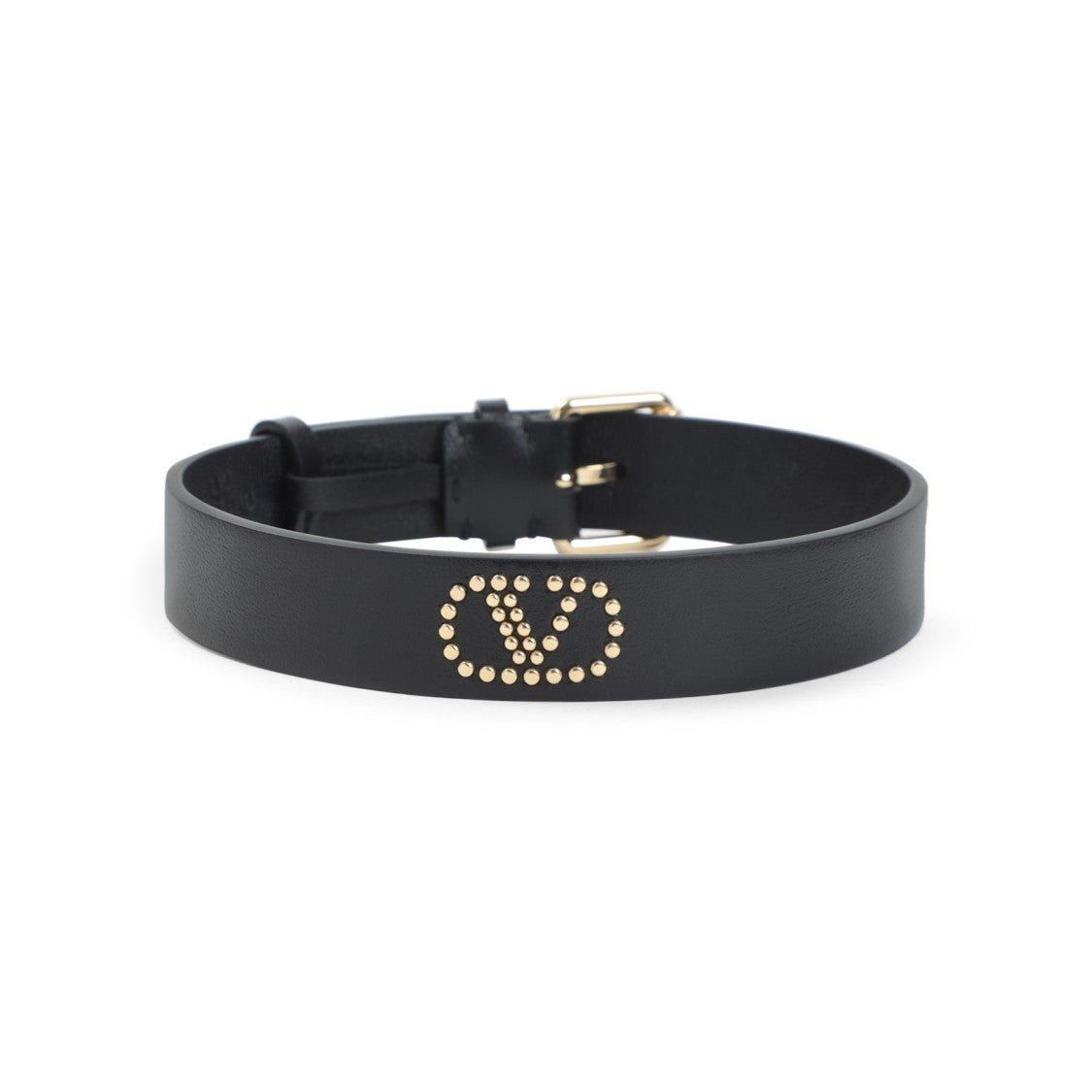 Valentino Garavani Black Leather Necklace