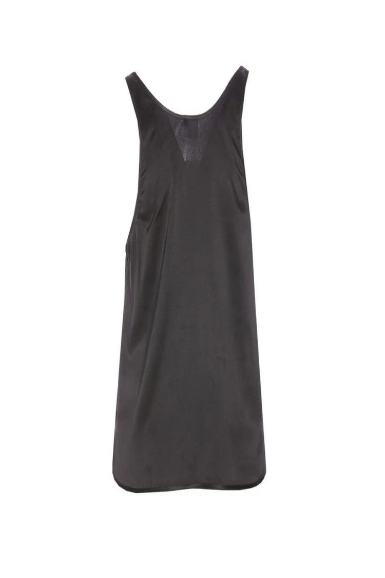 Pinko Black Silk Blend Relaxed Fit Top