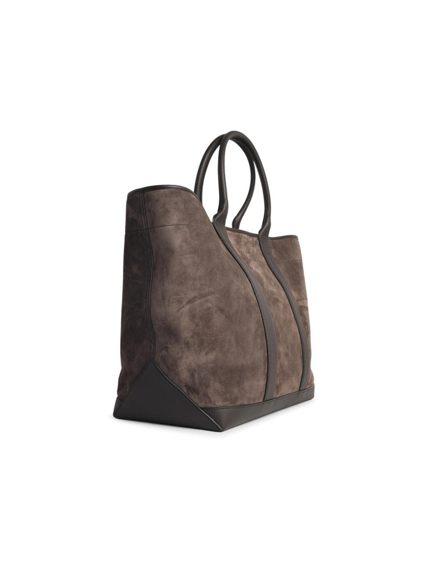 Tom Ford Large 'Tote' Brown Suede Bag