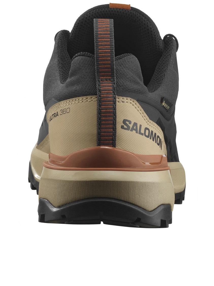Salomon Rugged Black Trail Running Shoes With Supportive Overlays