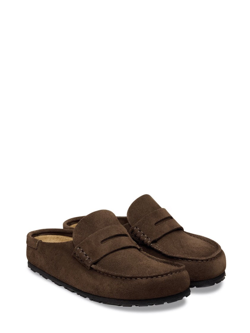 Birkenstock Slip-On Moccasin Sandals With Suede Leather Upper