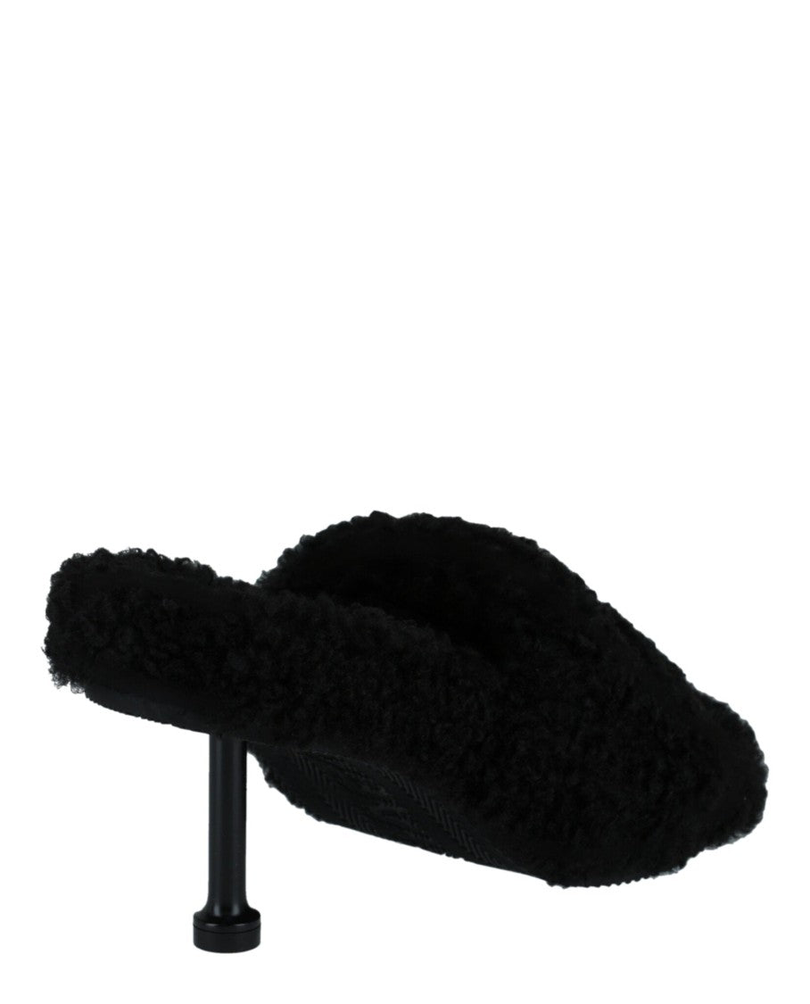 Balenciaga Political Campaign Furry 80Mm Sandals