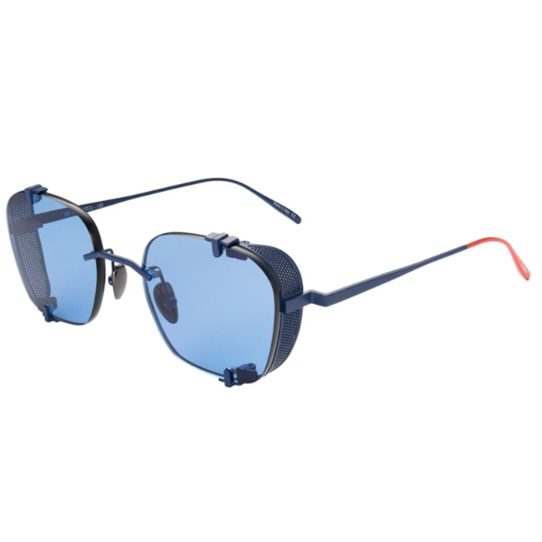 Vysen Bei Be-4 Geometric Frame Sunglasses With Blue-Tinted Lenses