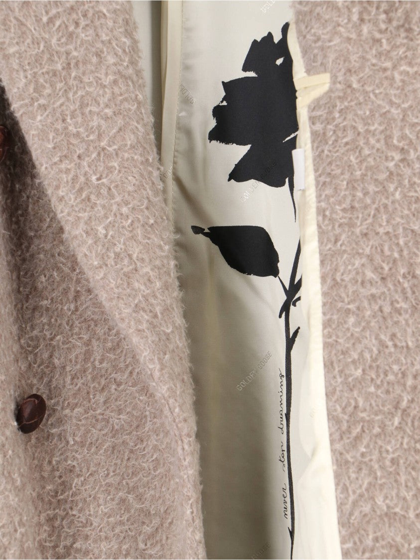 Golden Goose Double-Breasted Coat – Beige