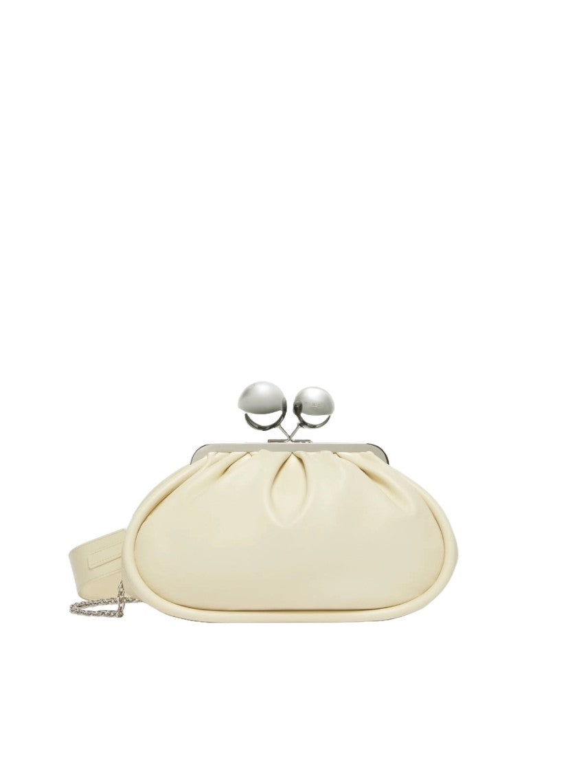 Max Mara Soft-Structured Ivory Clutch Bag