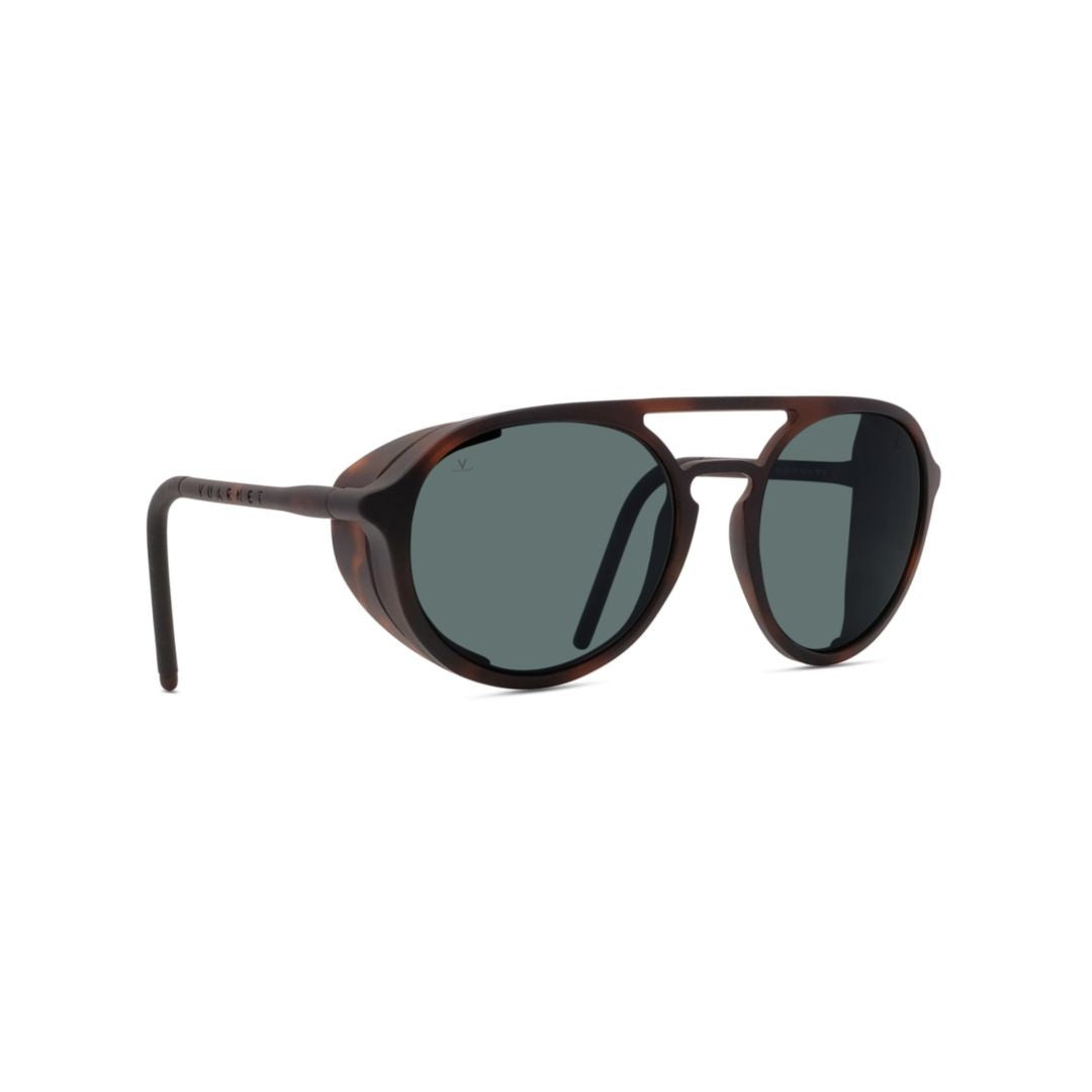 Vuarnet Tortoiseshell Aviator Sunglasses With Integrated Side Shields
