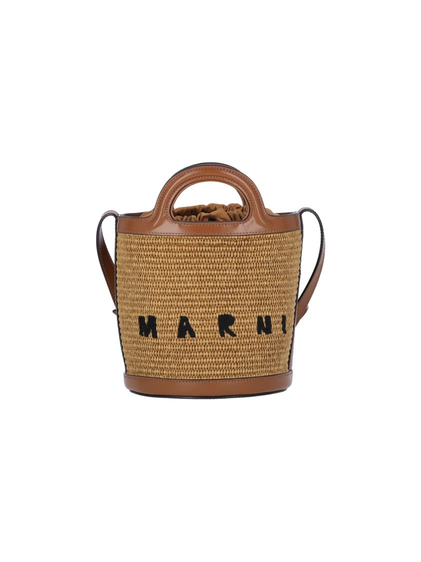 Marni Small 'Tropicalia' Bucket Bag – Brown