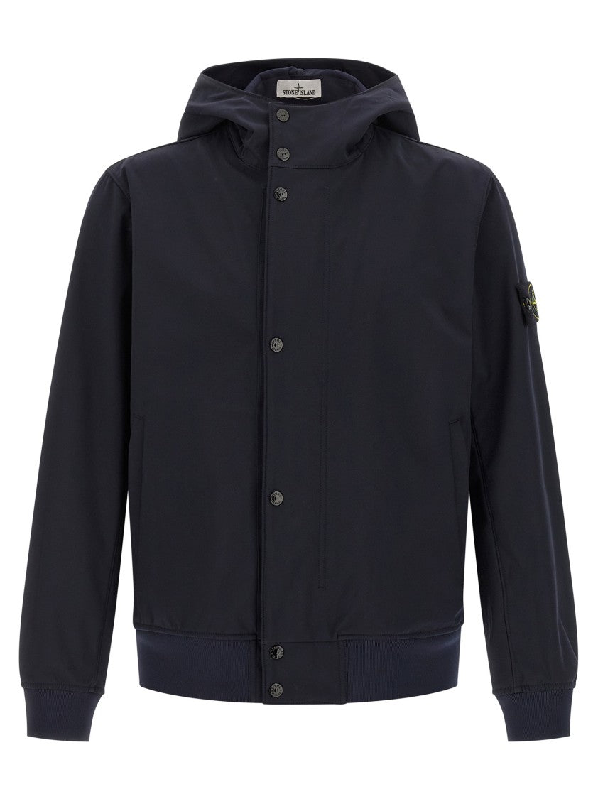 Stone Island Three-Layer Technical Jacket With Adjustable Features