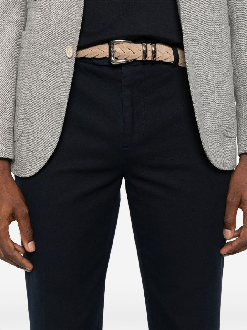 Brunello Cucinelli Tailored Black Trousers With Clean Front