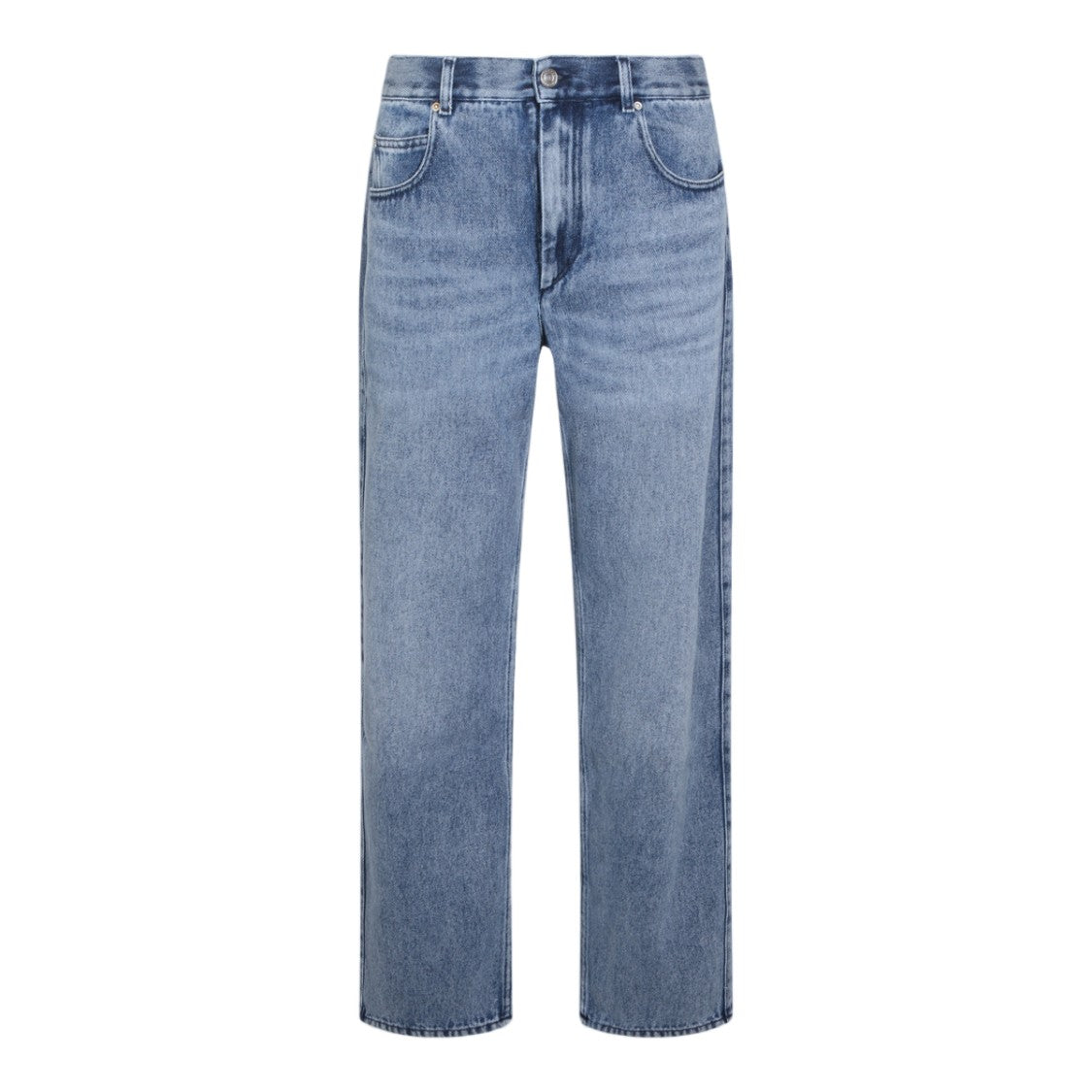 Isabel Marant Étoile Classic Blue Straight-Leg Jeans With Subtle Fading