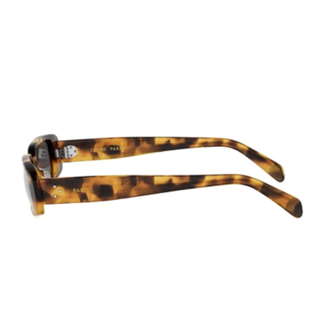 Celine Havana Three Dots Acetate Rectangular Sunglasses