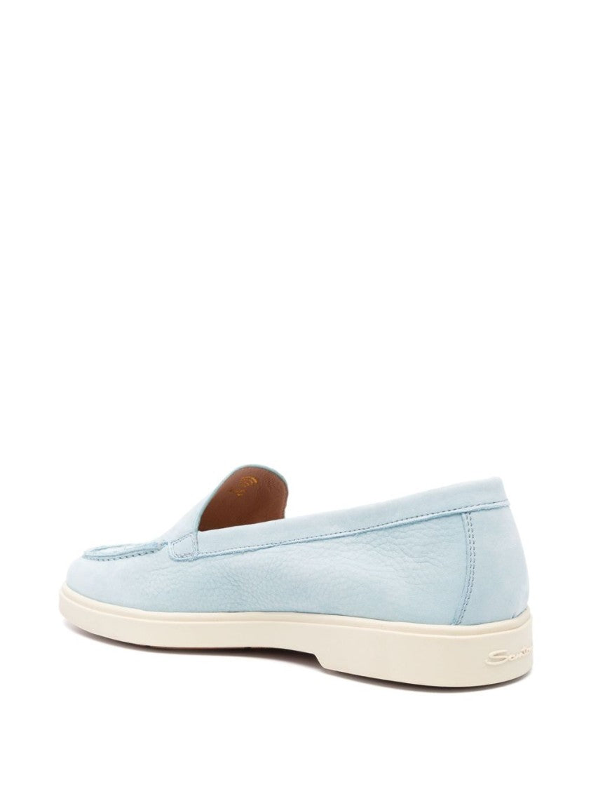 Santoni Flat Shoes With Textured Upper