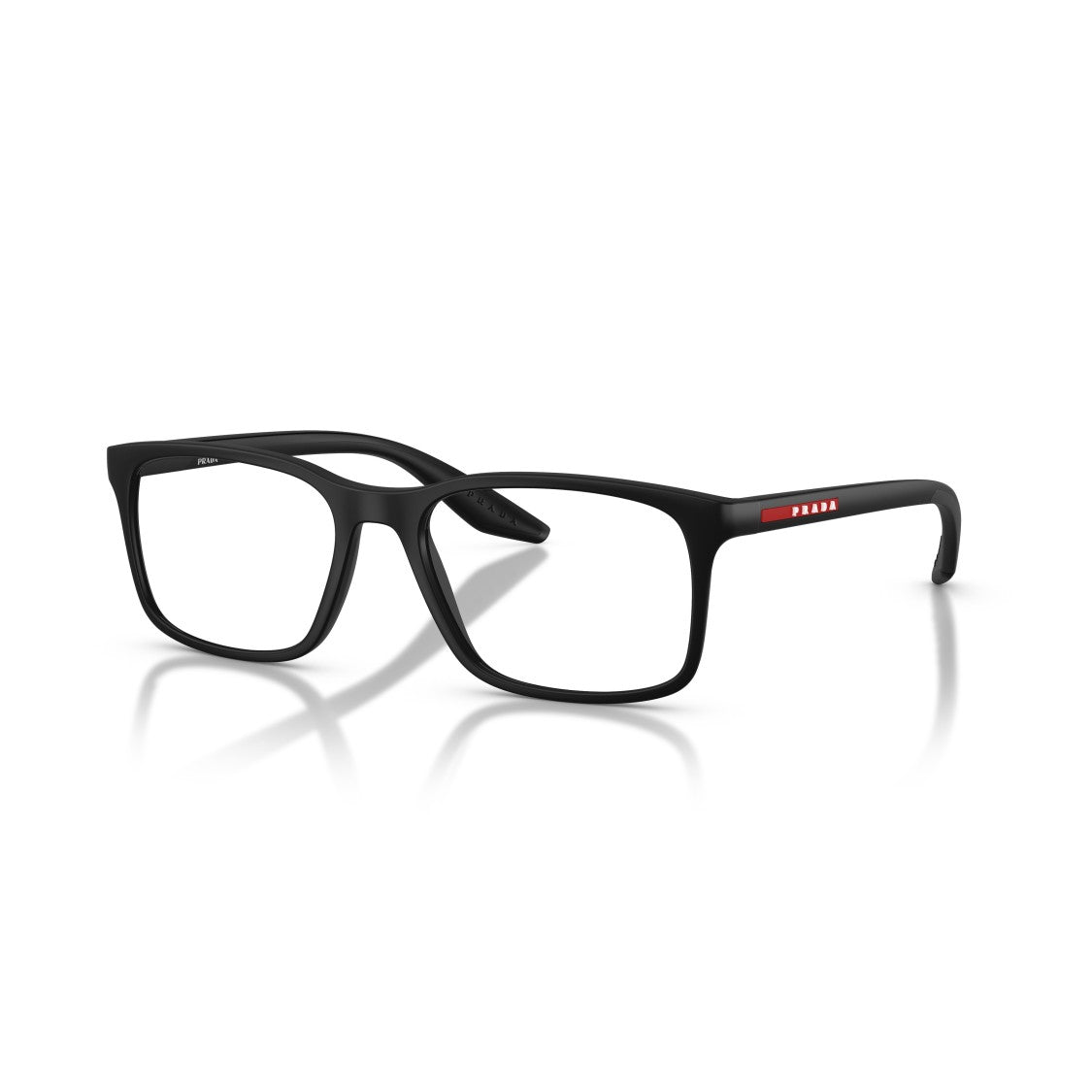 Prada Linea Rossa 0Ps 08Rv Matte Black Rectangular Sunglasses