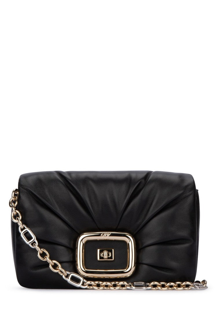 Roger Vivier Quilted Nappa Leather Handbag With Oversized Buckle Closure