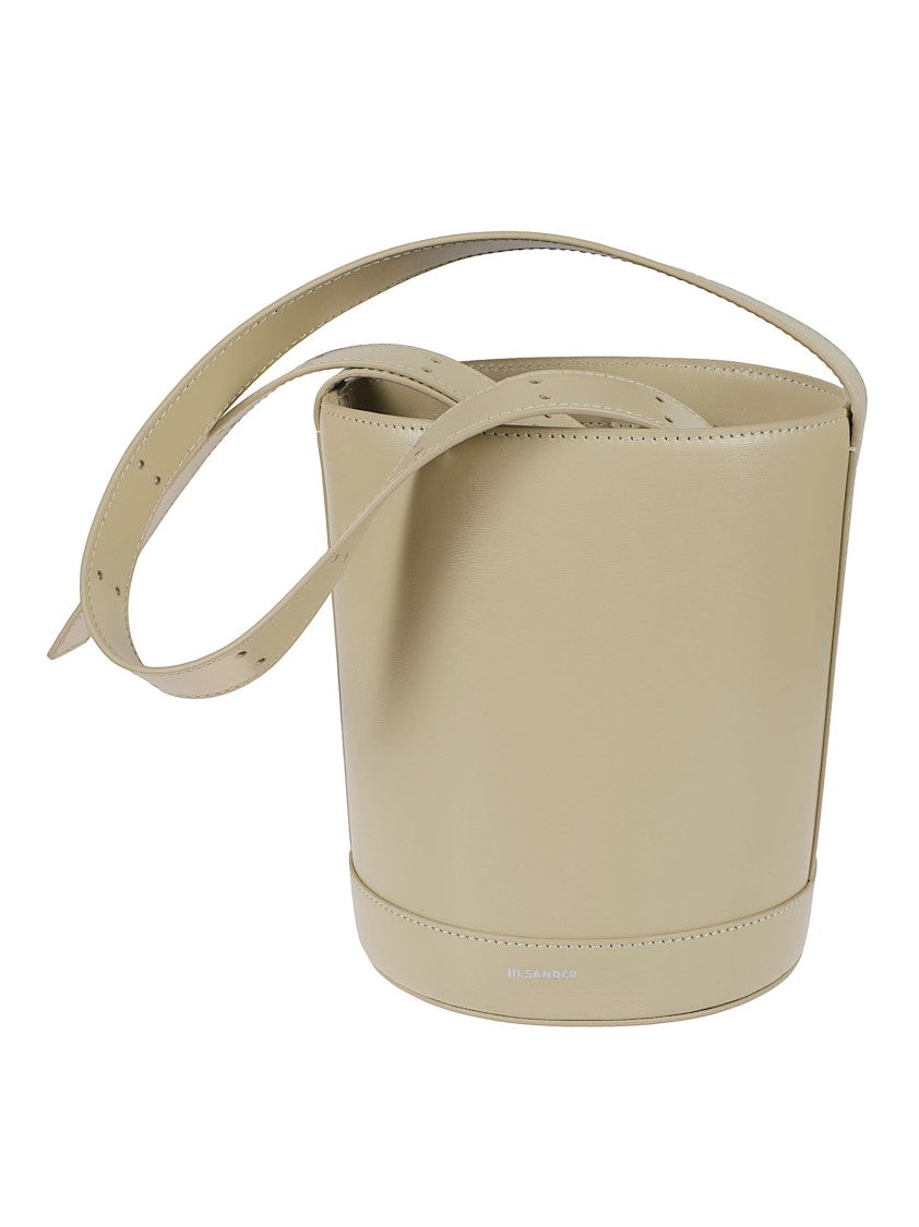 Jil Sander Bucket Bag With Smooth Silhouette And Adjustable Strap