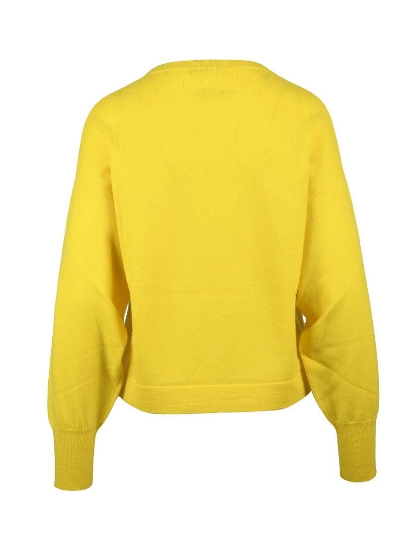 Kangra Crewneck Cashmere Pullover With Vibrant Yellow Hue