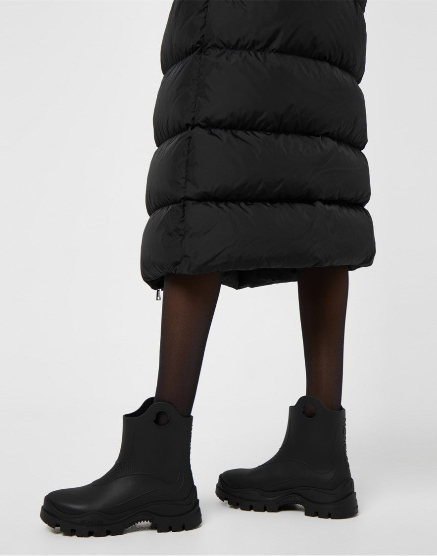 Moncler Misty Logo Round Toe Rain Boots