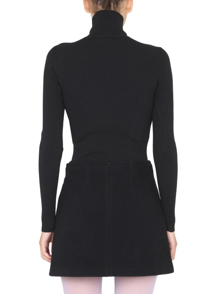Patou Fitted Ribbed Turtleneck Shirt