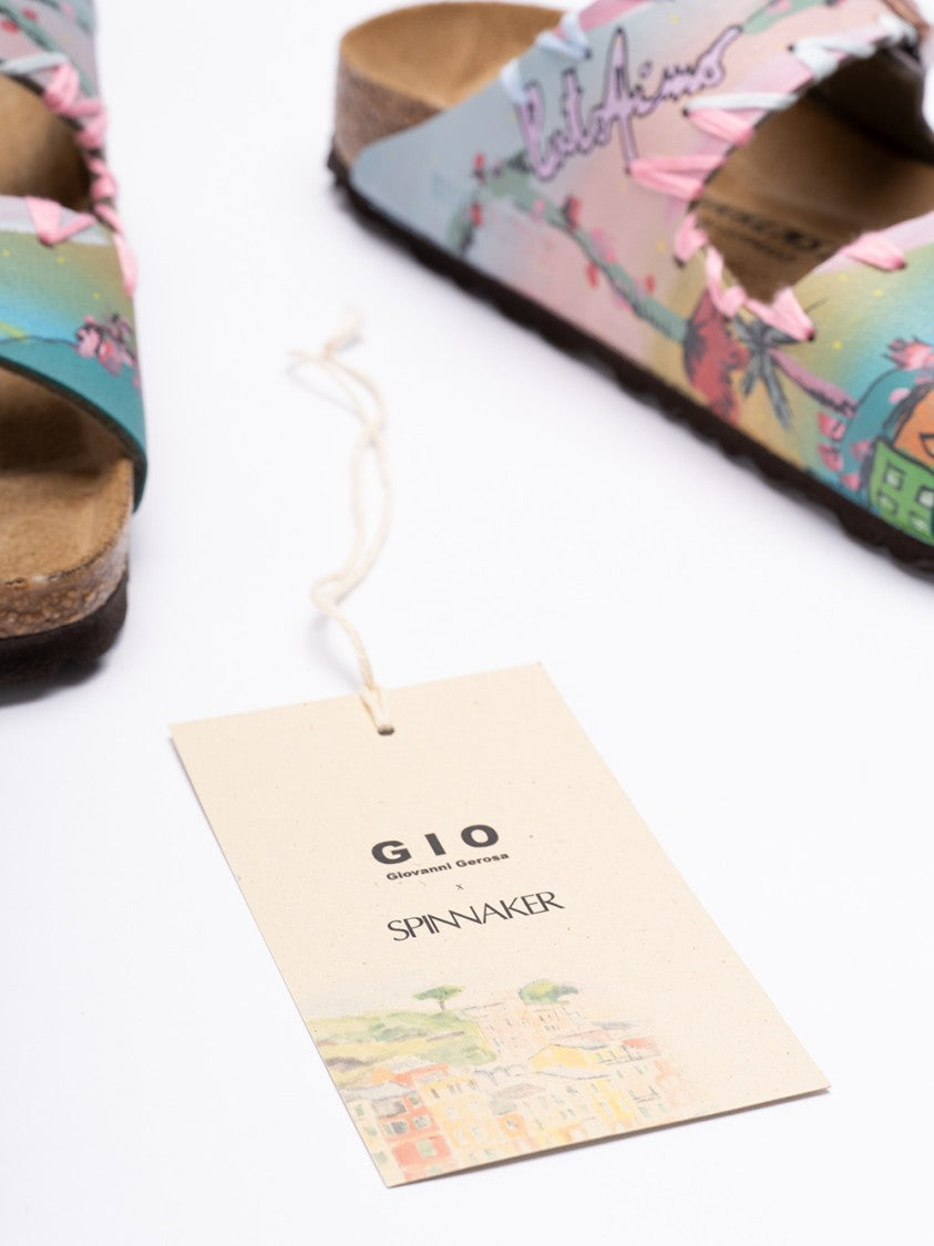 Gio Giovanni Gerosa Two-Strap Leather Sandals