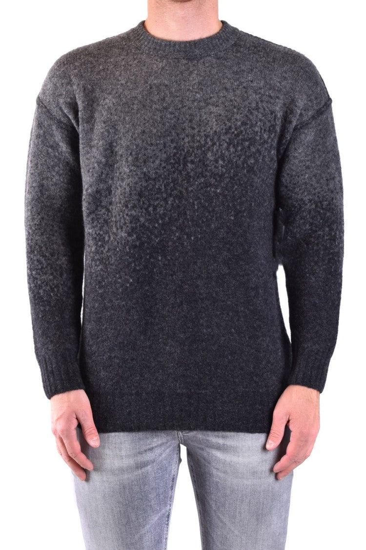 Isabel Benenato Gradient Design Grey Knitwear Relaxed Fit
