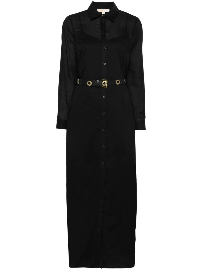 Michael Kors Slit Maxi Shirt Dress