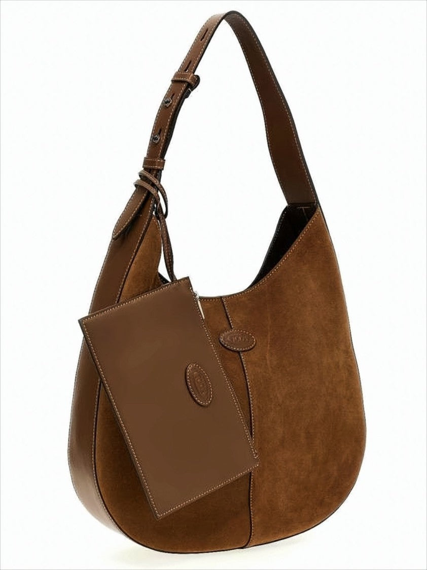 Tod's Crescent-Shaped Calf Leather Shoulder Bag