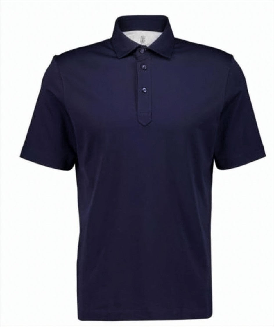 Brunello Cucinelli Short-Sleeve Polo Shirt With Traditional Collar