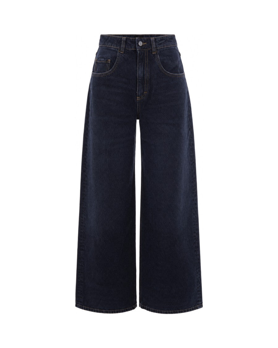 Icon Denim Noir Poppy Wide-Leg Denim Jeans