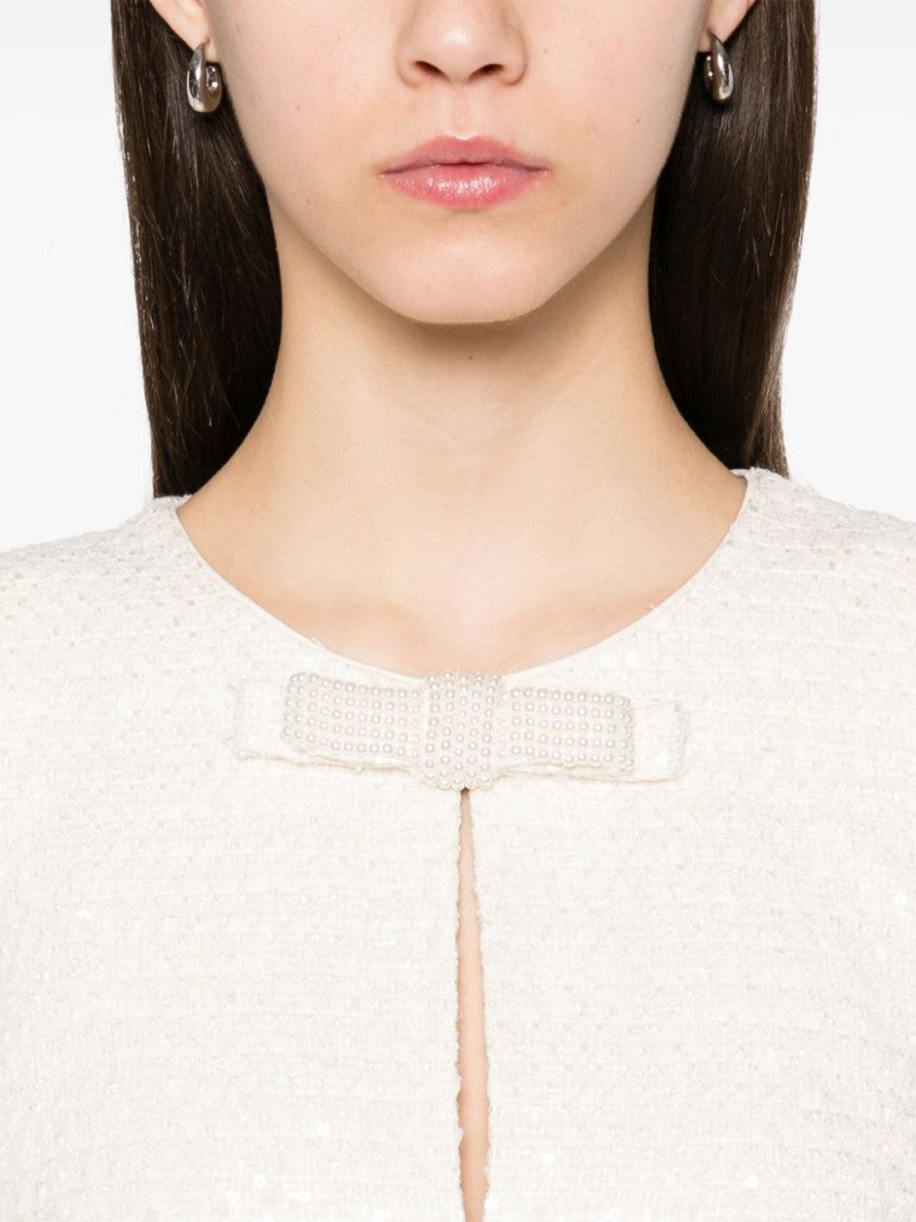 Self-Portrait Bouclé Mini Dress