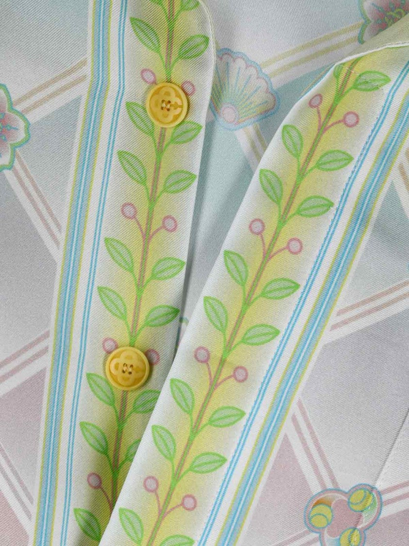 Casablanca Multicolour Pattern Casual Shirt With Classic Collar