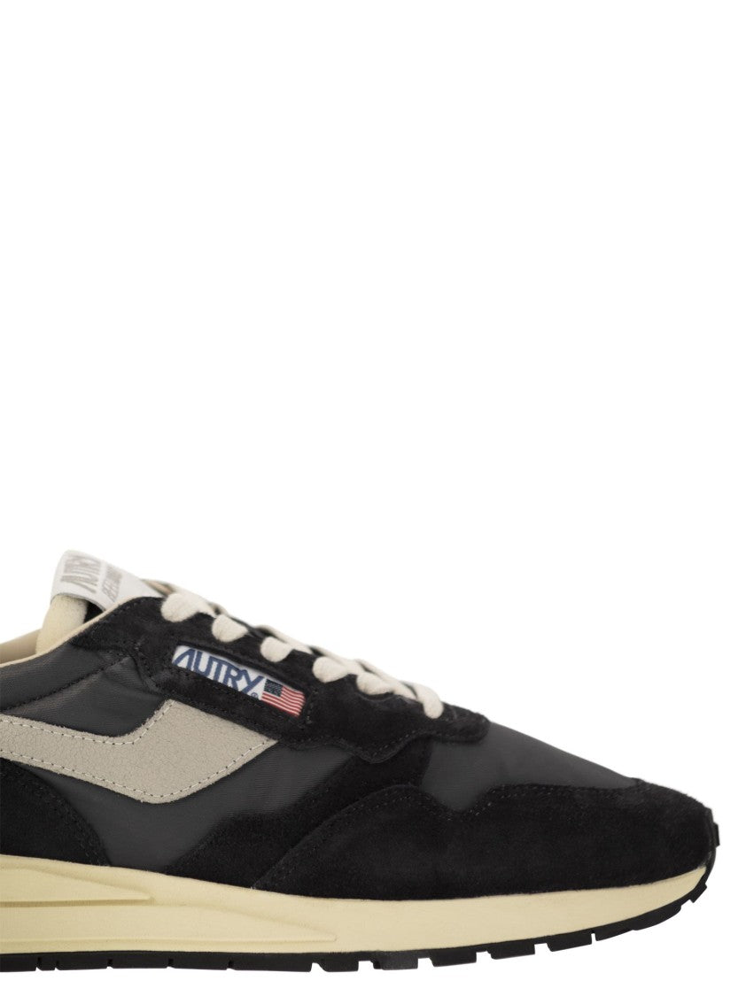 Autry Reelwind - Suede And Technical Textile Trainer