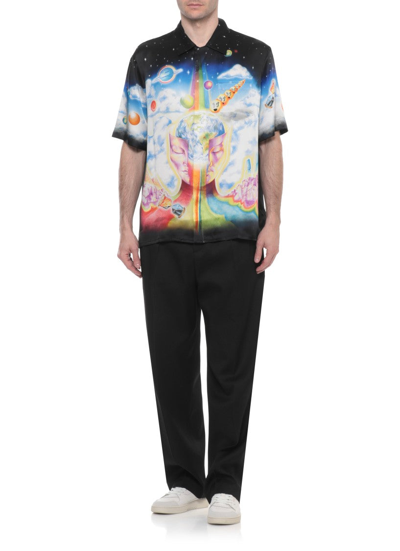 Casablanca Black Essential Experience Casual Shirt