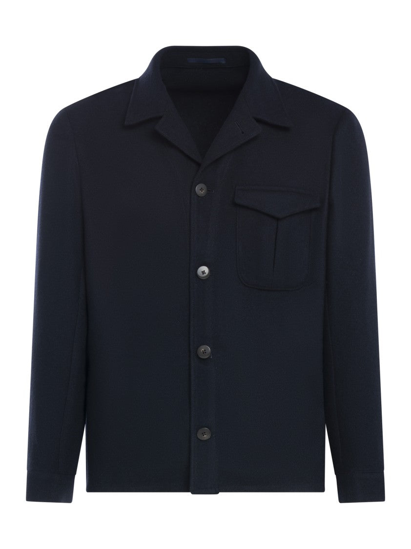 Franzese Collection Midnight Blue Tailored Wool Jacket