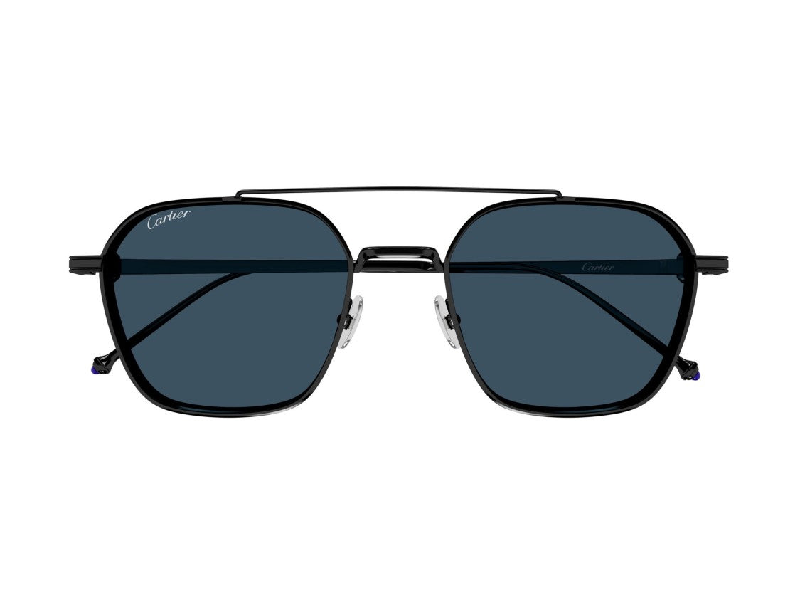 Cartier Ct0618s Double Bridge Titanium Geometric Sunglasses