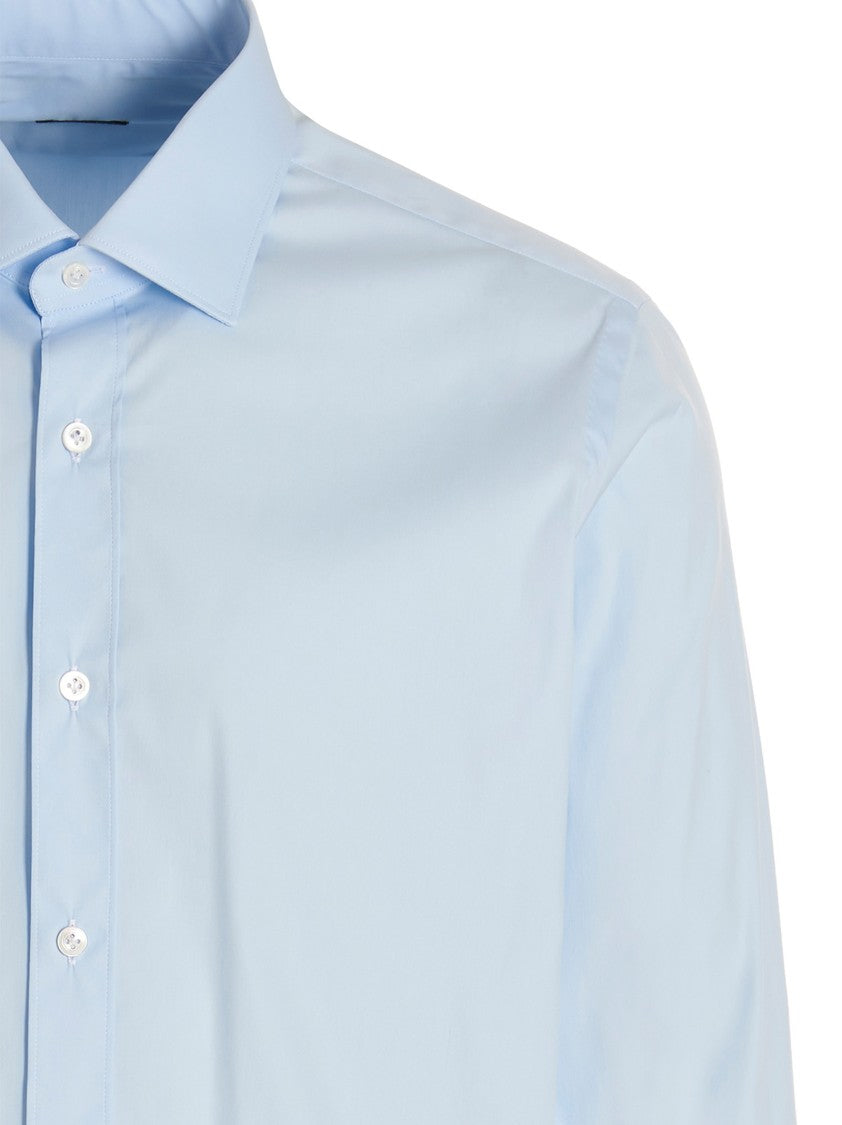 Barba Tailored Cotton Poplin Shirt