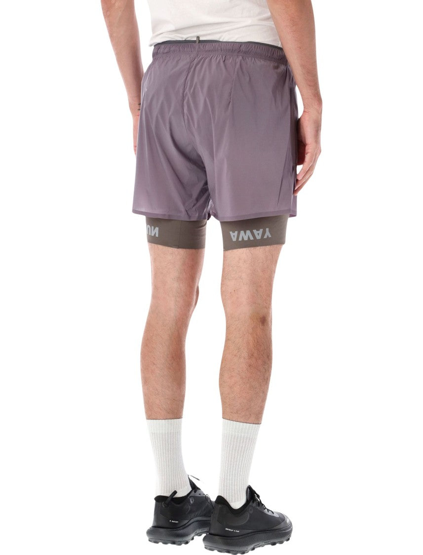 Satisfy Tech Silk 8 Coldblack Fabric Running Shorts