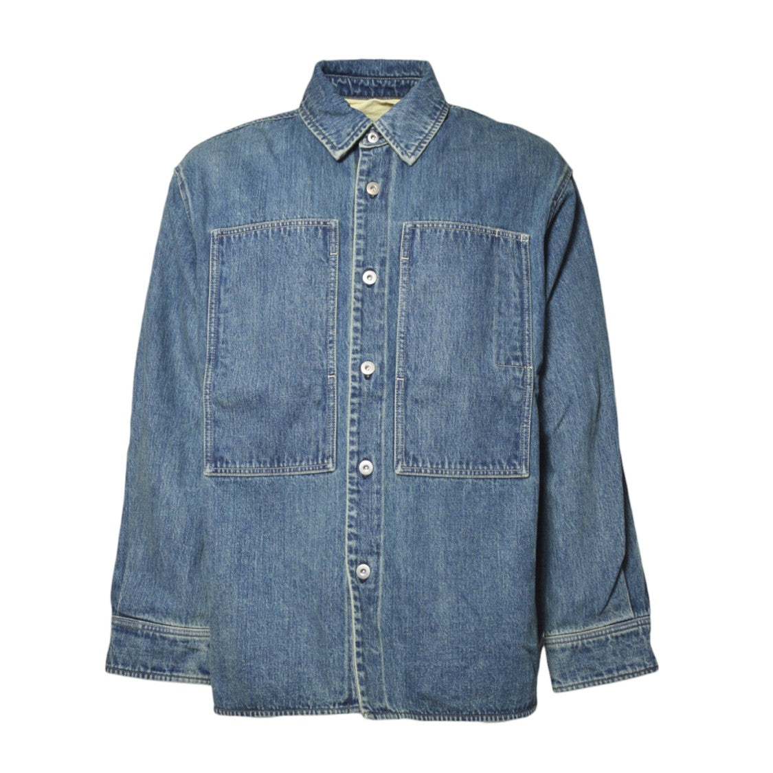 Jil Sander Classic Denim Shirt With Button-Down Front