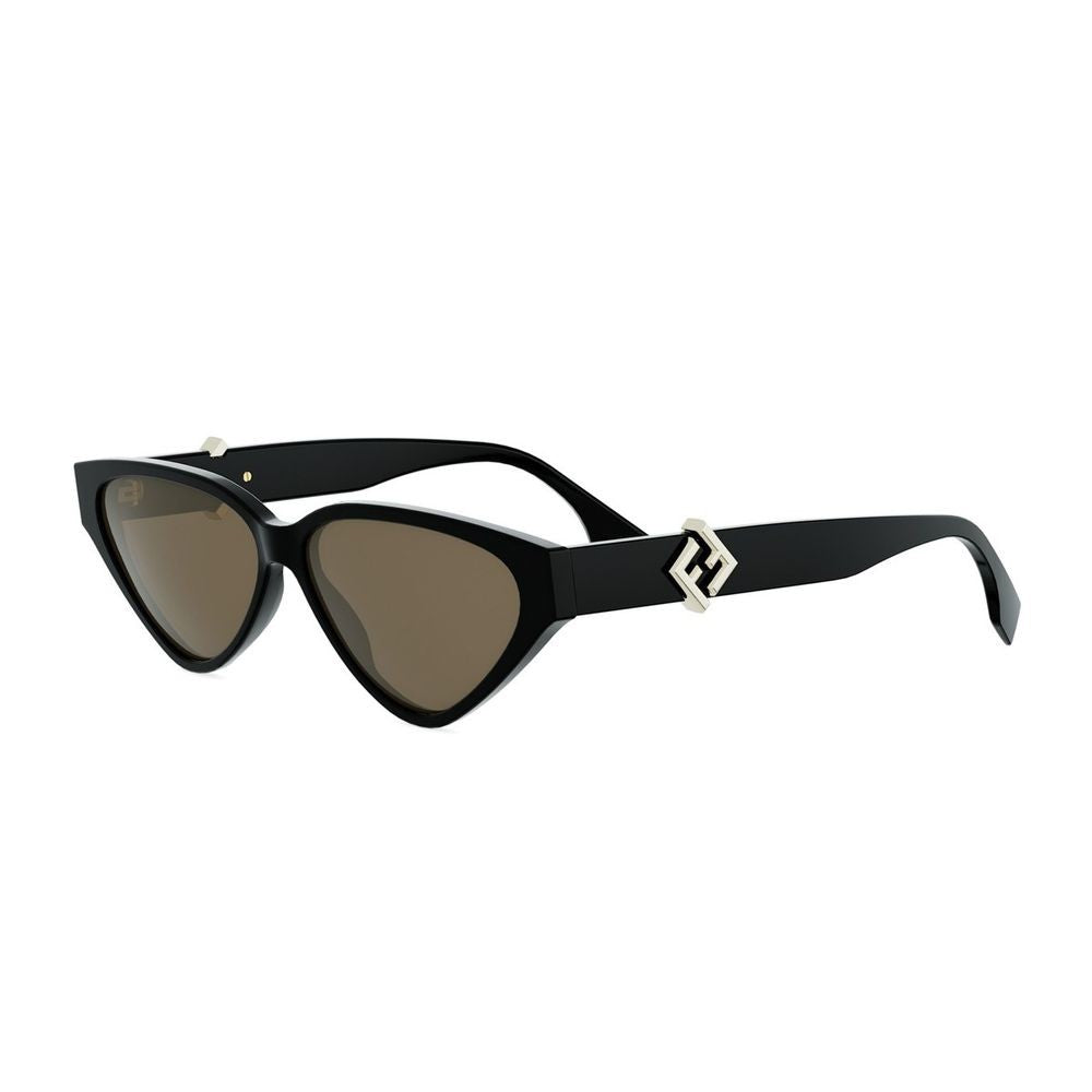 Fendi Ff Diamonds Triangular Cat-Eye Sunglasses