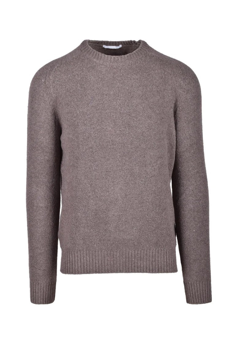Hammond Brown Cotton Polyamide Elastane Men Sweater