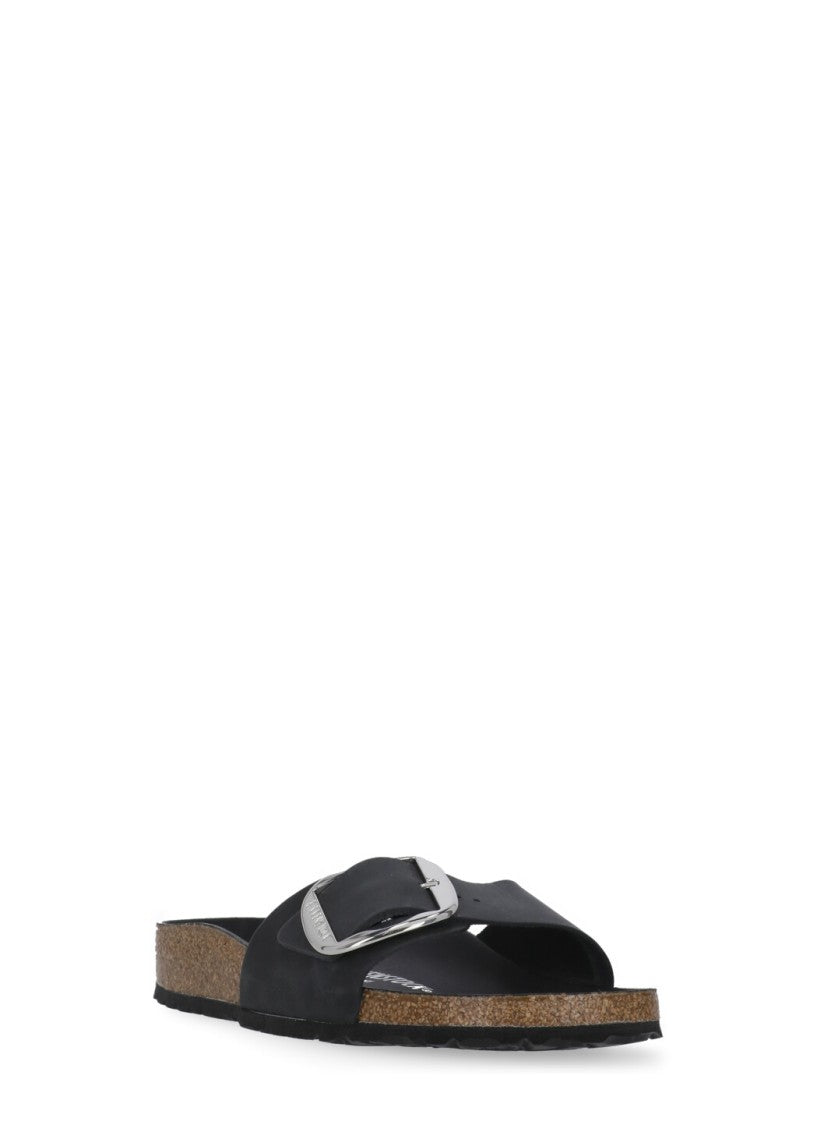 Birkenstock Black Madrid Big Buckle Sandals