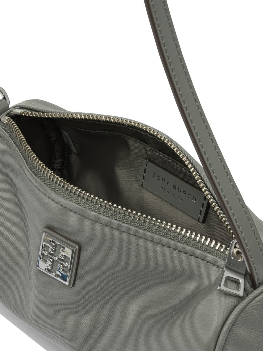 Tory Burch Cylindrical Grey Shoulder Bag