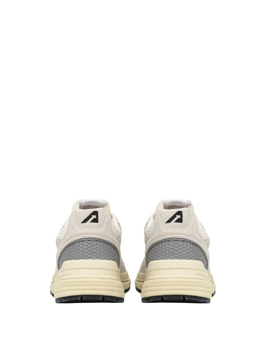 Autry White Low-Top Mesh Sneakers