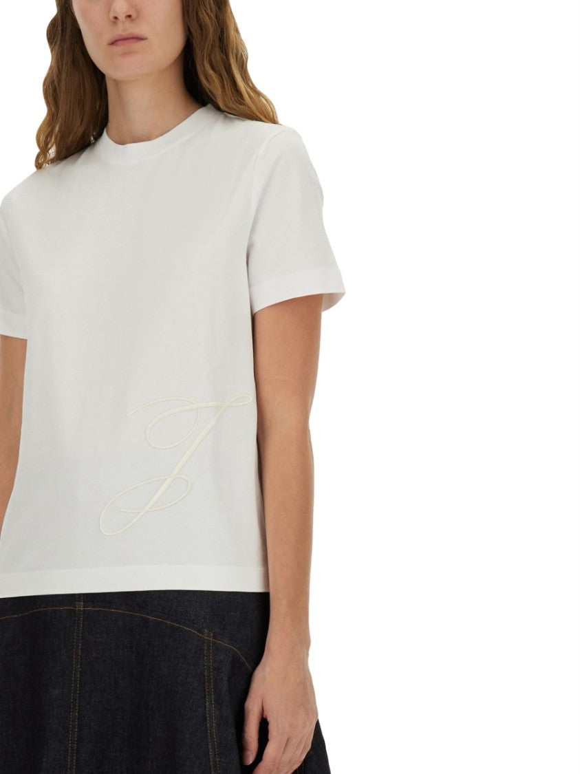 Jacquemus J Embroidered Cotton T-Shirt